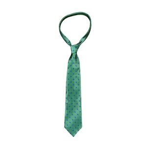 Brooks Brothers 346‎ Green Floral Necktie Stain Resistant 100% Silk USA